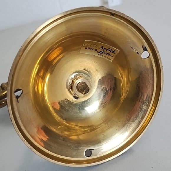 Vintage Gatco Solid Brass Wall Candle Holder Accent - Picture 8 of 10